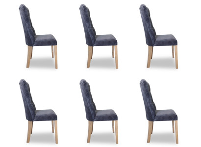 6x Chairs Chair Upholstery Design Chesterfield Suite Armchair Complete Set